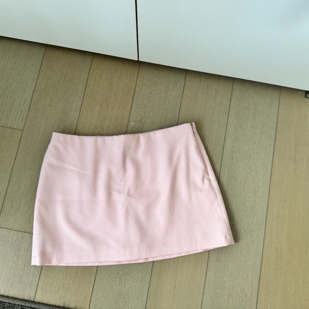 Abercrombie & Fitch baby pink scarlett vest top and mini skort set